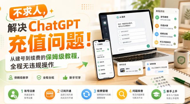 不求人,解决ChatGPT充值问题!从建号到续费的保姆级教程,全程无违规操作-云启智联