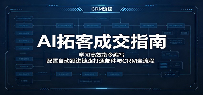 AI拓客成交指南:学习高效指令编写,配置自动跟进链路打通邮件与CRM全流程-云启智联