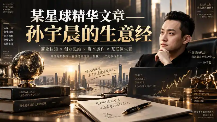 某星球精华文章——孙宇晨的生意经 某星球精华文章——孙宇晨的生意经