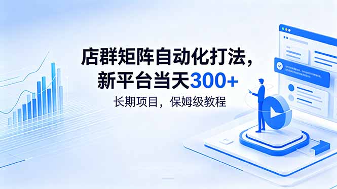 店群矩阵自动化打法，新平台当天300+，长期项目，保姆级教程-云启智联