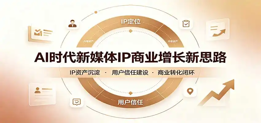 AI时代新媒体IP商业增长新思路：摒弃复杂运营套路，用极简思维打通获客路径-云启智联