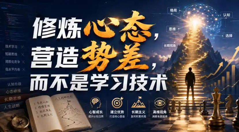 付费文章：修炼心态，营造势差，而不是学习技术-云启智联