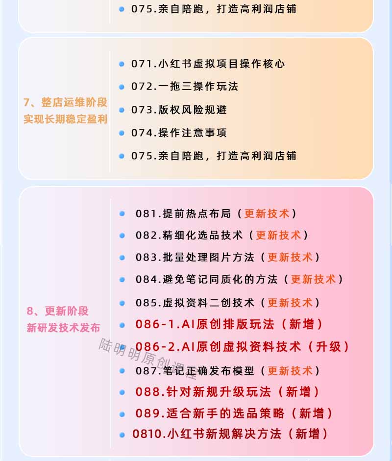 图片[4]-小红书虚拟项目特训班9.0，全面拥抱AI，批量产出原创PPT货源，单品/单店纯利润几万到几十W-云启智联