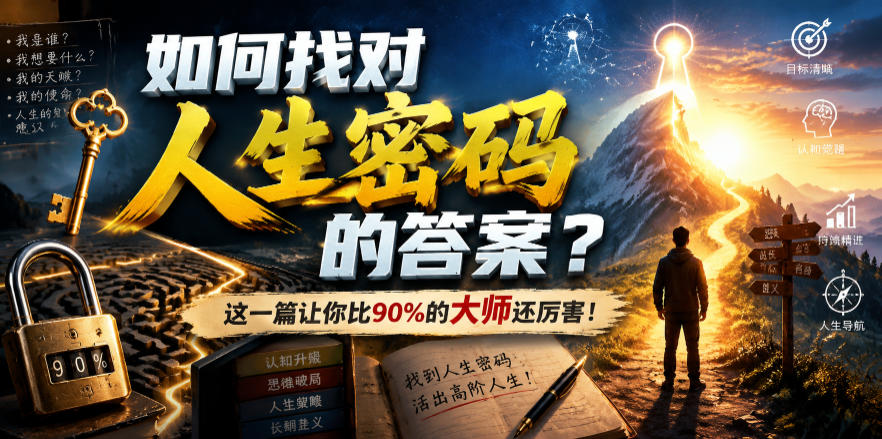 付费文章：如何找对人生密码的答案？这一篇让你比90%的大师还厉害！-云启智联